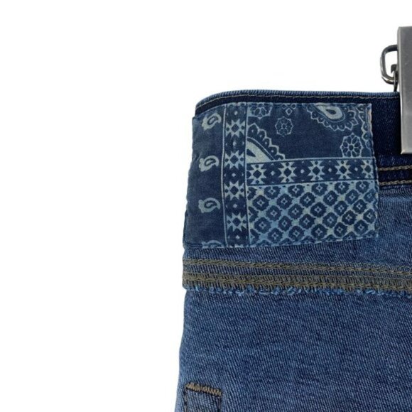 Diesel Tepphar Slim Carrot Wash 0852G Stretch Logo Patch Rear Studs US 33 X 32 - Picture 9 of 16